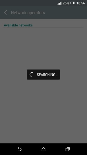 Wait for the search to finish