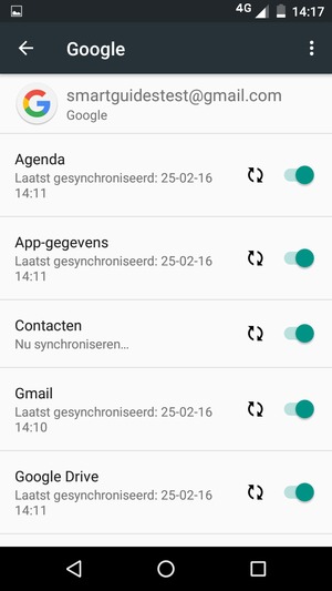 Uw contactpersonen van Google worden nu gesynchroniseerd met uw telefoon