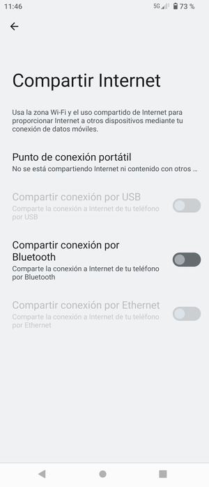 Seleccione Punto de conexión portátil