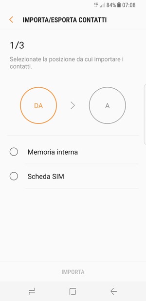 Seleziona Scheda SIM