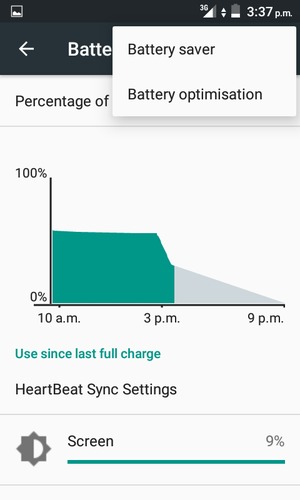 Select Battery saver
