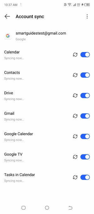 Your contacts from Google will now be synced to your smartphone