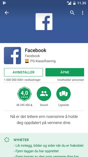 Velg ÅPNE
