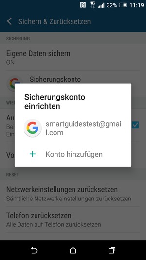Wählen Sie Ihr Konto