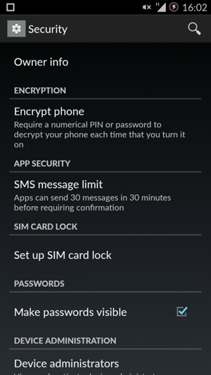 Select Set up SIM card lock