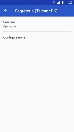 Seleziona Configurazione