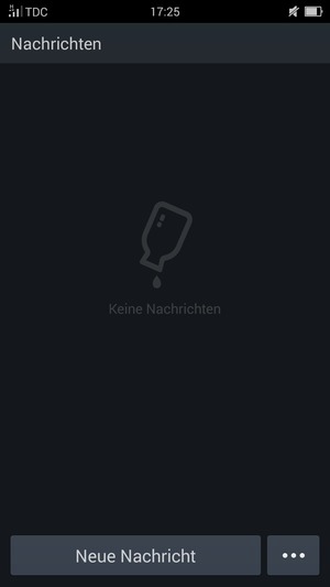 Wählen Sie die Menü-Taste