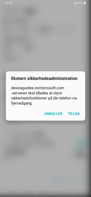 Vælg TILLAD
