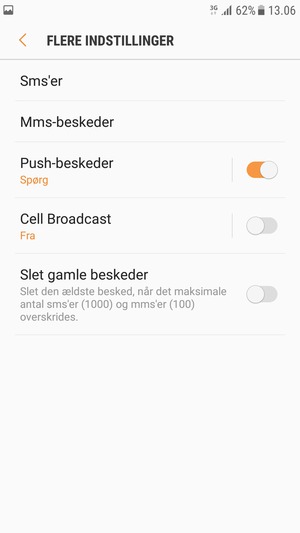 Vælg Sms'er