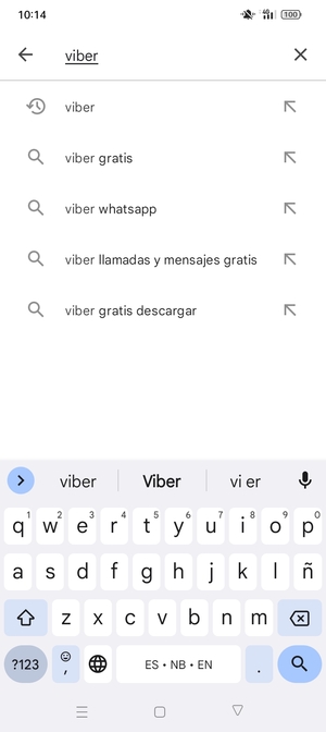 Introduzca el nombre de la aplicación y seleccione Buscar