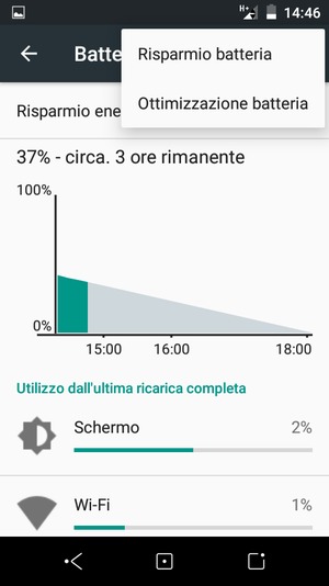 Seleziona Risparmio batteria