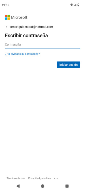 Introduzca su contraseña y seleccione Iniciar sesión