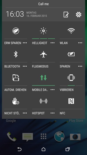 Wählen Sie  VIBRIEREN, um wieder in den Ton-Modus zu wechseln