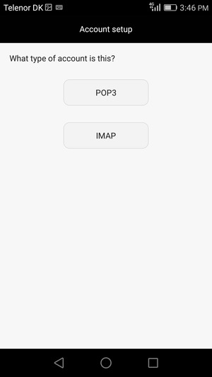 Select POP3 or IMAP