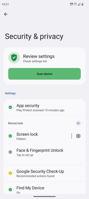 Your phone is now secure with a screen lock