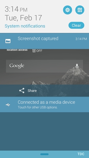 Select the Menu button