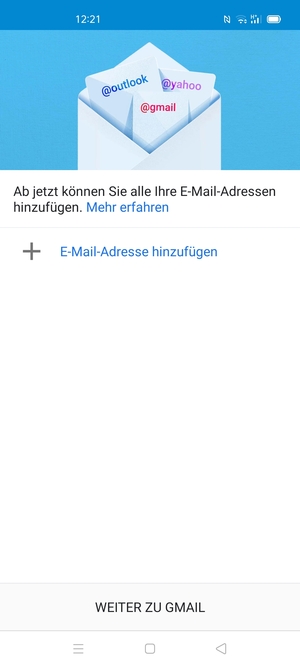 Wählen Sie E-Mail-Adresse hinzufügen