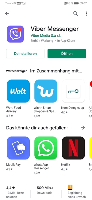 Wählen Sie Öffnen