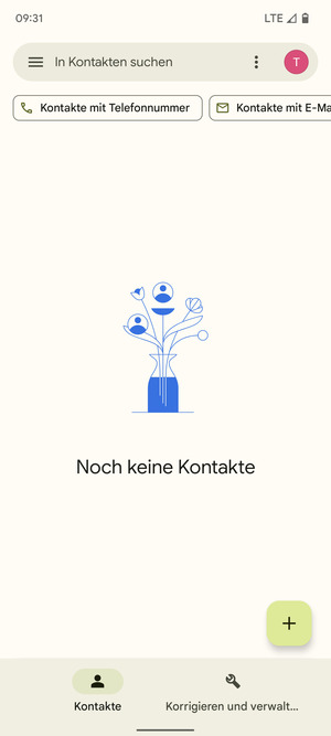 Wählen Sie Korrigieren und verwalten
