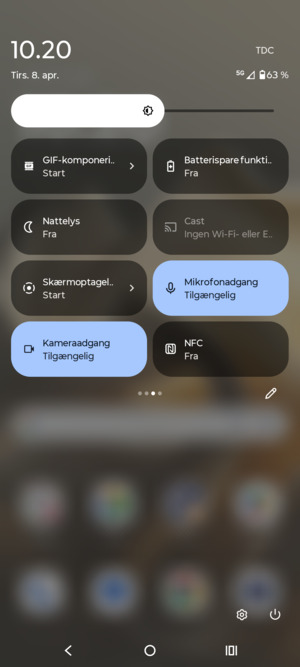 Vælg Batterisparefunktion