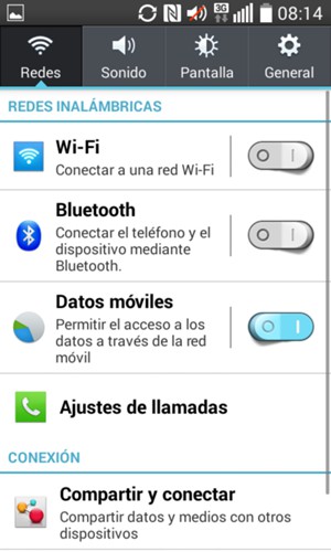 Seleccione Wi-Fi
