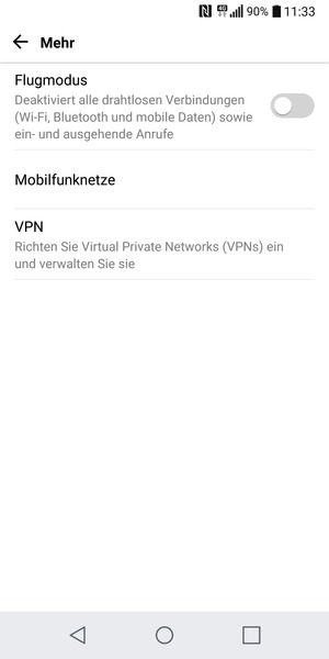 Wählen Sie Mobilfunknetze