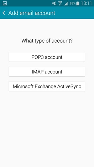 Select Microsoft Exchange ActiveSync