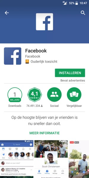 Selecteer INSTALLEREN