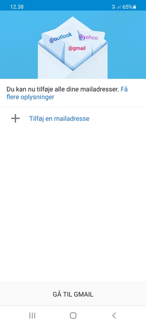 Vælg Tilføj en mailaddresse