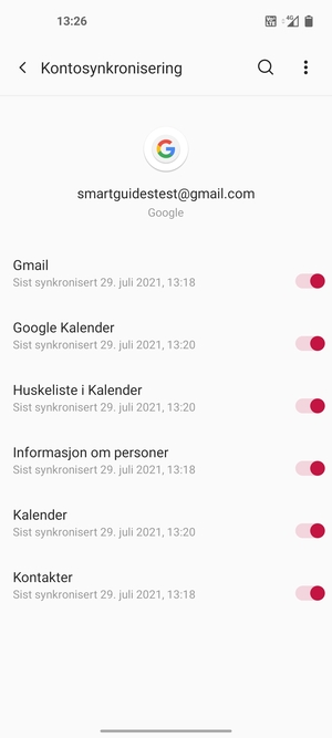 Velg menyknappen