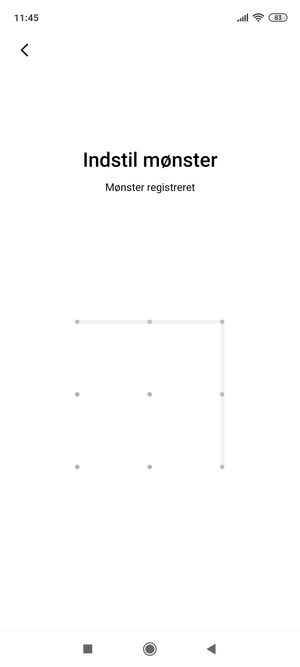 Tegn et oplåsningsmønster
