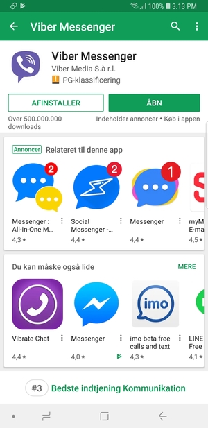 Vælg ÅBN