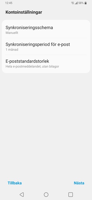 Välj Nästa