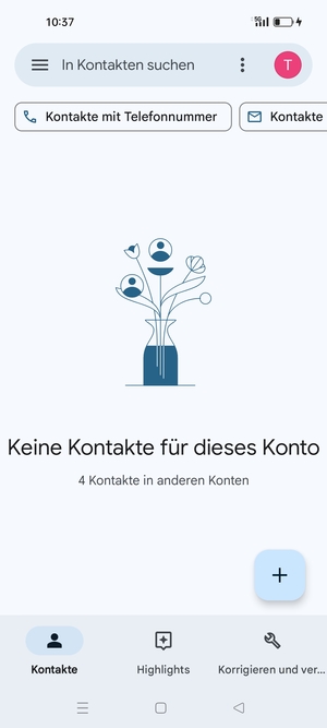 Wählen Sie Korrigieren und verwalten