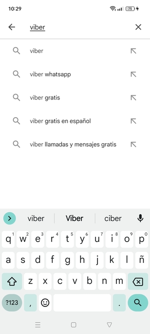 Introduzca el nombre de la aplicación y seleccione Buscar