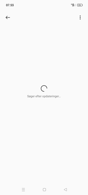 Afvent at søgningen er afsluttet