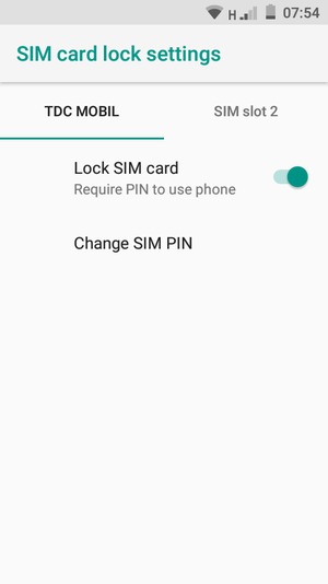Select Public and  Change SIM PIN