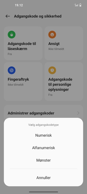 Vælg Mønster
