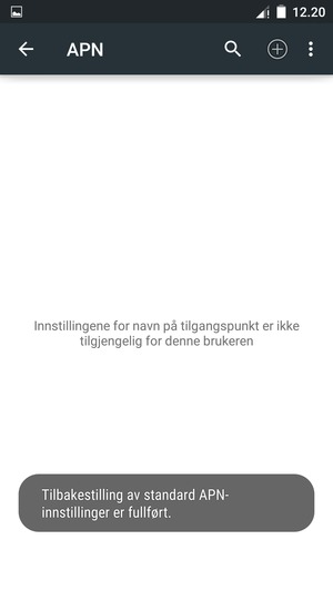 Velg Ny APN