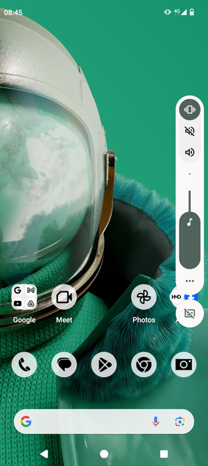 Select Vibration to change to Vibration mode