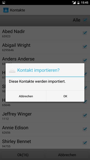 Wählen Sie OK