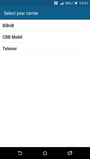If you see a list of operators, select Public