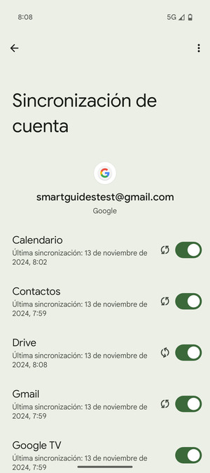 Asegúrese de haber seleccionado Contactos