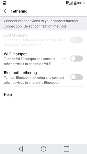 Select Wi-Fi hotspot