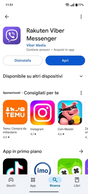 Seleziona Apri