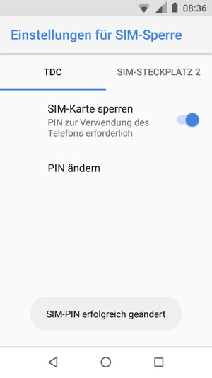 Ihre PIN der SIM-Karte wurde geändert