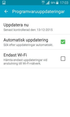 Välj Uppdatera nu