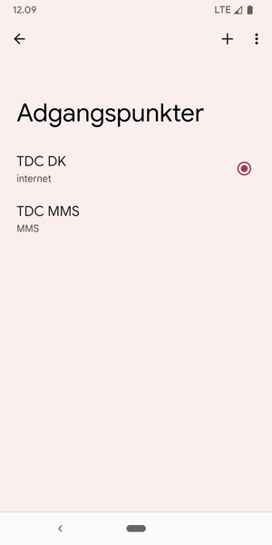 Vælg Menu-knappen