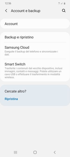 Seleziona Account