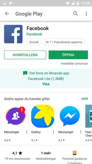 Välj ÖPPNA